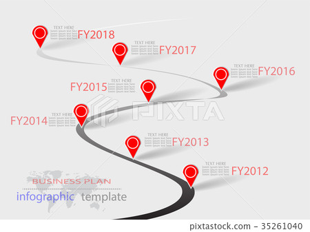 Vector Infographic  Milestones Timeline  or busine 35261040