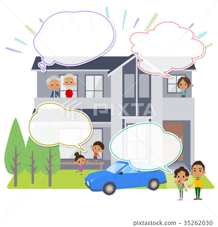 family house black_house Viewing text balloon 35262030