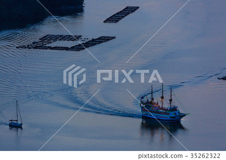 來自Ishidake Observatory的Kujukushima日落 來自Ishidake Observatory的Kujukushima日落 35262322