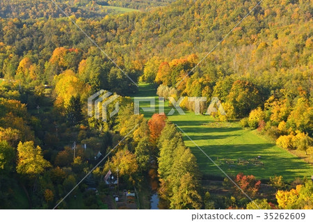 Autumn. Beautiful colorful leaves. Landscape. 35262609