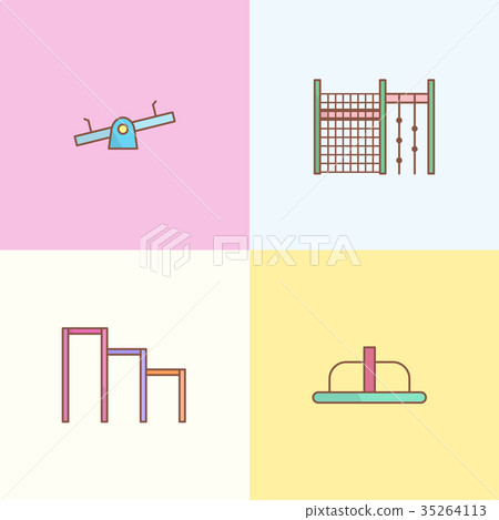 Playground Design Element - Stock Illustration [35264113] - PIXTA
