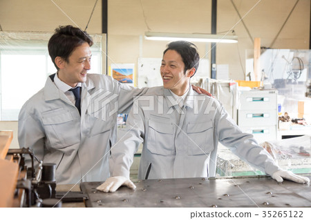 工廠人工作人員業務談話 35265122