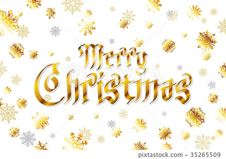 Elegant Christmas Background with Shining Gold 35265509