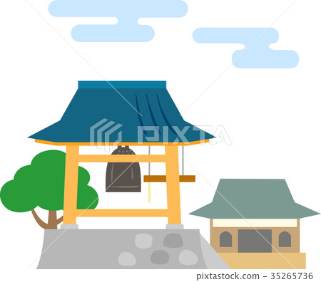 日本寺廟的鐘樓 日本寺廟的鐘樓 35265736