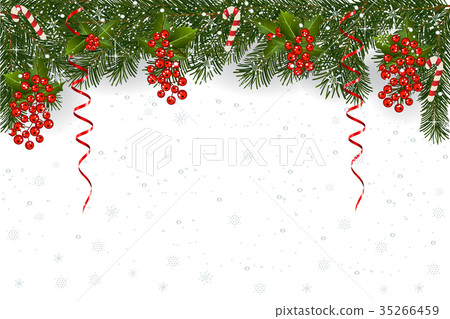 Christmas background with fir branch Christmas background with fir branch 35266459