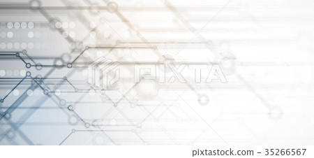 Digital technology world. Business virtual concept 35266567