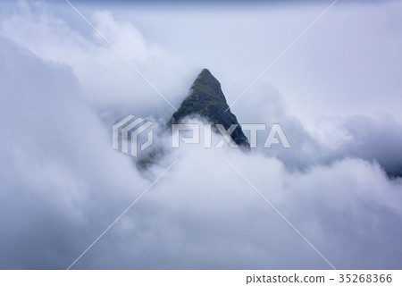 Grand and the peak triangle of mountain Grand and the peak triangle of mountain 35268366