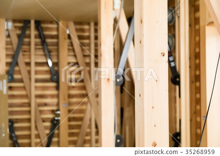 施工現場施工現場木匠工作基礎施工房屋施工鋼筋加固施工建築業我的夢想家園 35268959