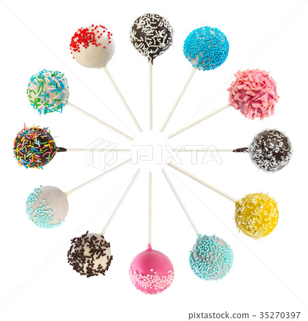 Set of various cake pops Set of various cake pops 35270397
