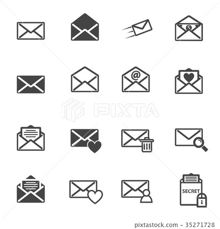 Envelope letter and mail vector illustration icon Envelope letter and mail vector illustration icon 35271728