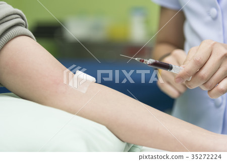Blood collect by nurse in the hospital, Blood test Blood collect by nurse in the hospital, Blood test 35272224