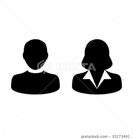 People Icon Vector Male and Female Person Avatar People Icon Vector Male and Female Person Avatar 35273491