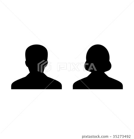 People Icon Vector Male and Female Person Avatar 35273492