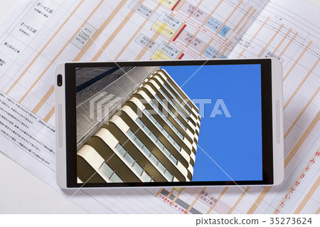 Tablet and architectural image 35273624