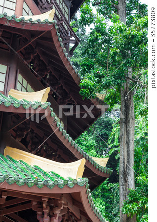 Guan Yin pagoda at place of Tiger Cave Temple  35273809