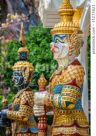 Thai giant statues, giant symbol in Thai temple Thai giant statues, giant symbol in Thai temple 35273821