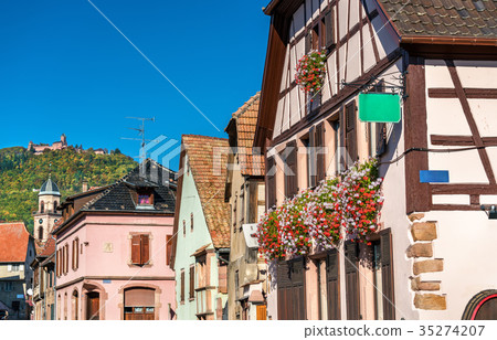 Saint-Hippolyte village with Haut-Koenigsbourg 35274207