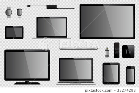 Set of realistic vector digital devices Set of realistic vector digital devices 35274298