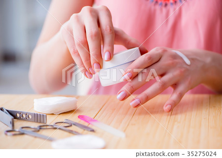 Beauty products nail care tools pedicure closeup Beauty products nail care tools pedicure closeup 35275024