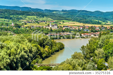 View of the Danube river from Melk Abbey, Austria View of the Danube river from Melk Abbey, Austria 35275316
