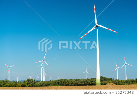 Turbines at a wind farm in Austria Turbines at a wind farm in Austria 35275348