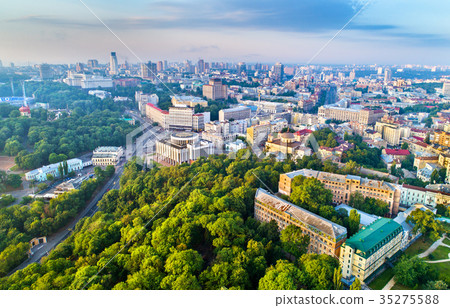 Aerial view of Khreshchatyk, European Square and 35275588