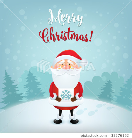 Merry Christmas greeting card. Christmas and New Merry Christmas greeting card. Christmas and New 35276162