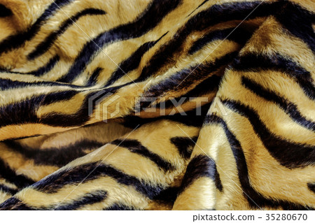 frabic tiger use for wallpaper background 35280670