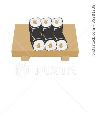 Sushi variety natto roll 35281238