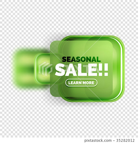 Square shape sale button label tag 35282012