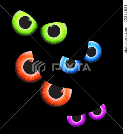halloween spooky scary eyes vector design halloween spooky scary eyes vector design 35282621