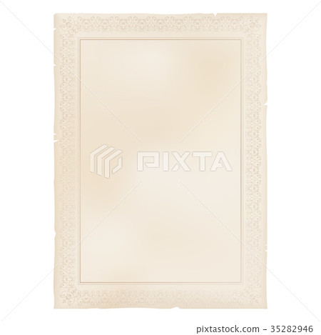 Parchment paper with decorative ornaments 35282946