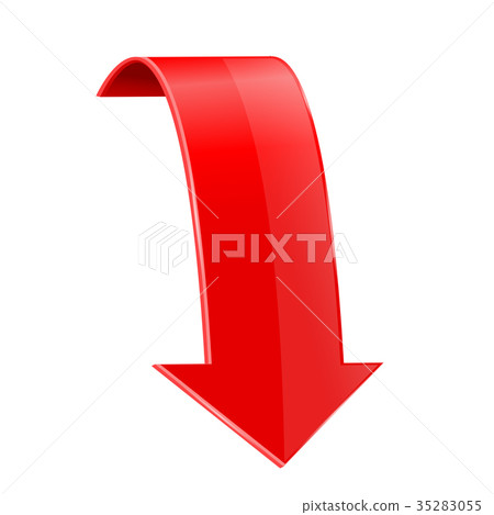 Red down arrow Red down arrow 35283055