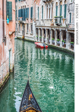 Gondola Service on the canal in Venice, Italy Gondola Service on the canal in Venice, Italy 35283615