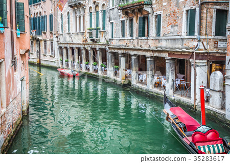 Gondola Service on the canal in Venice, Italy 35283617
