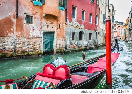 Gondola Service on the canal in Venice, Italy 35283619