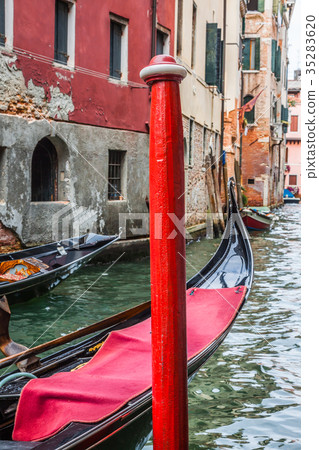 Gondola Service on the canal in Venice, Italy 35283620