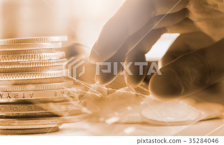 Index graph of stock market financial indicator Index graph of stock market financial indicator 35284046