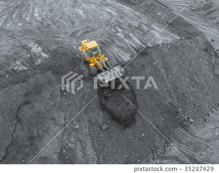 Open pit mine, breed sorting, mining coal 35287429