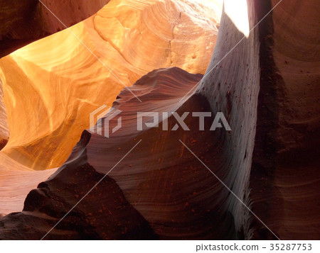 Rock surface of Antelope Canyon, USA 35287753