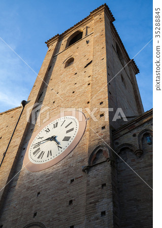 Clock tower. San Agostino cathedral. Fermo Clock tower. San Agostino cathedral. Fermo 35288845