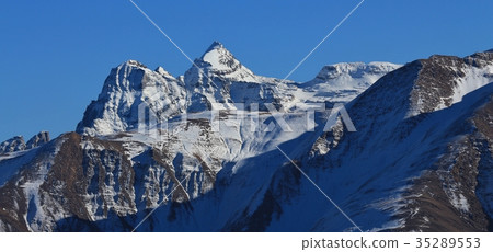 Mountain range in Valais Canton. 35289553
