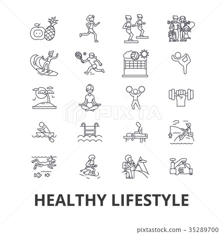 Healthy lifestyle, active living, natural food 35289700