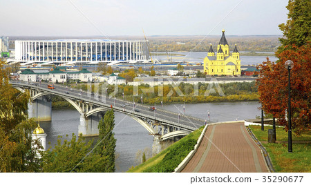 View of Nizhny Novgorod from the embankment View of Nizhny Novgorod from the embankment 35290677