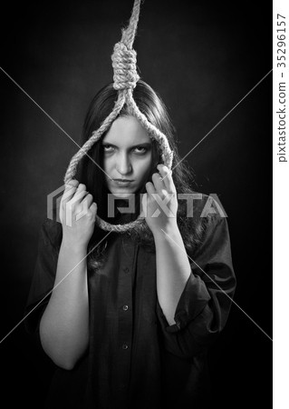 woman with noose woman with noose 35296157