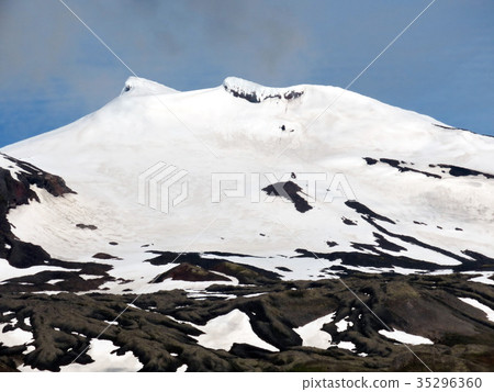 Iceland view of the Snaefellsjokull volcano 2017 Iceland view of the Snaefellsjokull volcano 2017 35296360