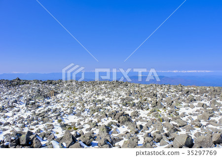 Volcanic mouth of the top of Mt. Tateshina 35297769