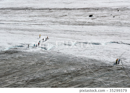 View on Glacier Big Aktru. Altai Republic. Russia View on Glacier Big Aktru. Altai Republic. Russia 35299379