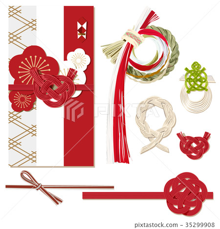 Greeting card in Japanese style.Celebrations, Wedd 35299908