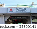 東急線Senzoku站招牌 35300141